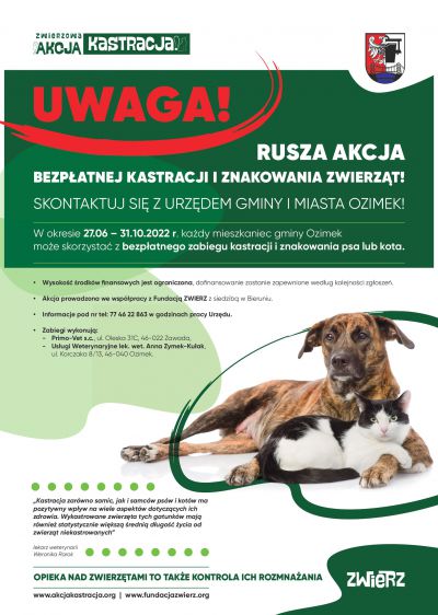 "Akcja Kastracja" - rusza kolejna edycja